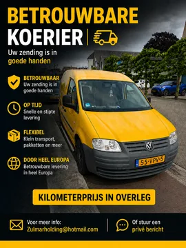 Transportator Dubă mică Volkswagen Caddy în Sliedrecht Țările de Jos